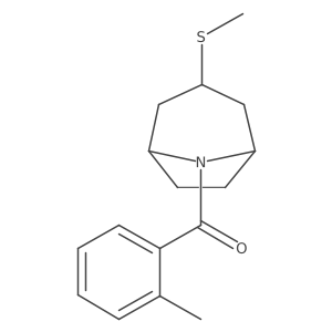 ((1R,5S)-3-(methylthio)-8-azabicyclo[3.2.1]octan-8-yl)(o-tolyl)methanone Structure