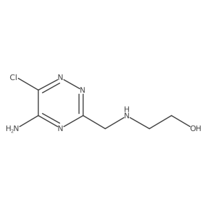 2-[(5-Amino-6-chloro-1,2,4-triazin-3-yl)methylamino]ethanol结构式