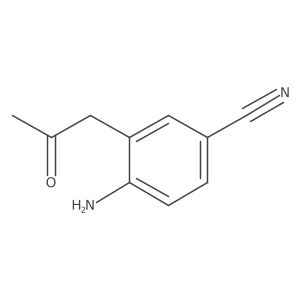 1-(2-Amino-5-cyanophenyl)propan-2-one Structure