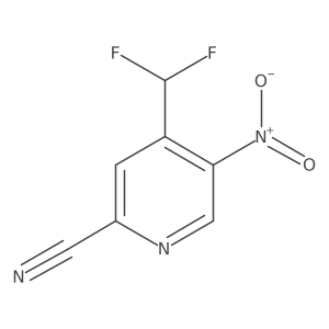 4-(Difluoromethyl)-5-nitropicolinonitrile Structure