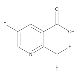 2-(Difluoromethyl)-5-fluoropyridine-3-carboxylic acid结构式