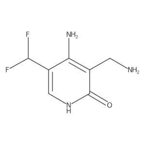 4-Amino-3-(aminomethyl)-5-(difluoromethyl)pyridin-2-ol Structure