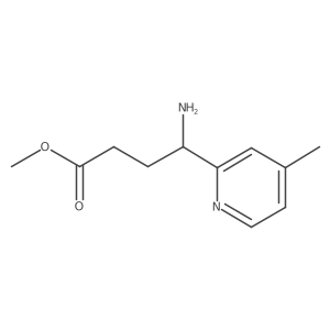 Methyl 4-amino-4-(4-methylpyridin-2-yl)butanoate Structure