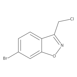 6-Bromo-3-(chloromethyl)-1,2-benzoxazole Structure