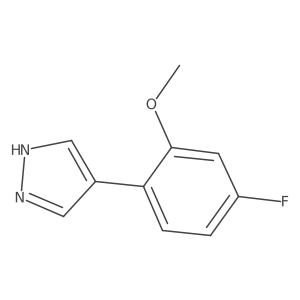 4-(4-fluoro-2-methoxyphenyl)-1H-pyrazole结构式