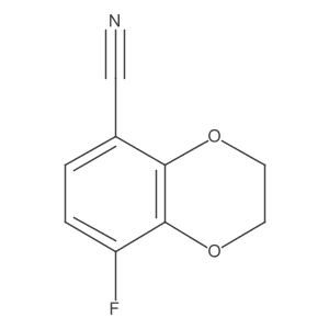 8-Fluoro-2,3-dihydrobenzo[b][1,4]dioxine-5-carbonitrile Structure