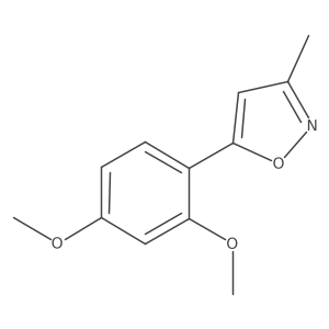 5-(2,4-Dimethoxyphenyl)-3-methylisoxazole Structure