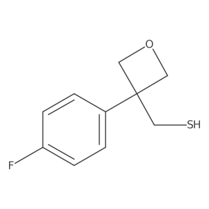 [3-(4-Fluorophenyl)oxetan-3-yl]methanethiol Structure