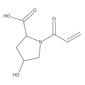 (4R)-4-Hydroxy-1-(1-oxo-2-propen-1-yl)-L-proline结构式