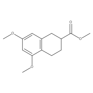 Methyl 5,7-dimethoxy-1,2,3,4-tetrahydronaphthalene-2-carboxylate结构式