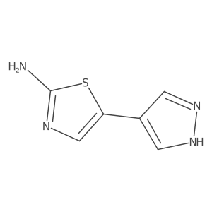 5-(1H-Pyrazol-4-yl)thiazol-2-amine结构式