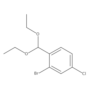 2-Bromo-4-chloro-1-(diethoxymethyl)benzene Structure