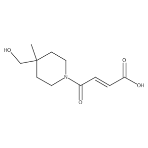 (E)-4-(4-(hydroxymethyl)-4-methylpiperidin-1-yl)-4-oxobut-2-enoic acid Structure