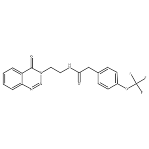N-(2-(4-oxobenzo[d][1,2,3]triazin-3(4H)-yl)ethyl)-2-(4-(trifluoromethoxy)phenyl)acetamide Structure