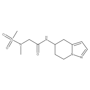 2-(N-methylmethylsulfonamido)-N-(4,5,6,7-tetrahydropyrazolo[1,5-a]pyridin-5-yl)acetamide结构式
