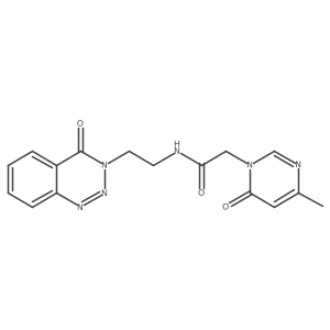 2-(4-methyl-6-oxopyrimidin-1(6H)-yl)-N-(2-(4-oxobenzo[d][1,2,3]triazin-3(4H)-yl)ethyl)acetamide Structure