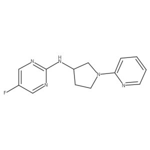 5-fluoro-N-(1-(pyridin-2-yl)pyrrolidin-3-yl)pyrimidin-2-amine Structure