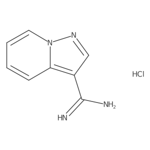 Pyrazolo[1,5-a]pyridine-3-carboximidamide hydrochloride结构式