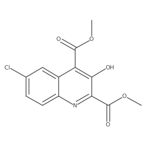 Dimethyl 6-chloro-3-hydroxyquinoline-2,4-dicarboxylate结构式