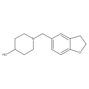 1-((2,3-Dihydrobenzofuran-5-yl)methyl)piperidin-4-ol结构式