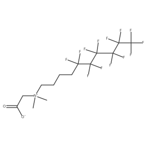 (Carboxylatomethyl)dimethyl[(tridecafluorohexyl)butyl]azanium Structure