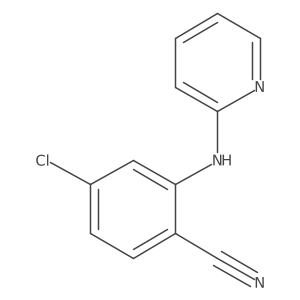 4-Chloro-2-[(pyridin-2-yl)amino]benzonitrile Structure
