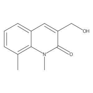 3-(hydroxymethyl)-1,8-dimethylquinolin-2(1H)-one结构式