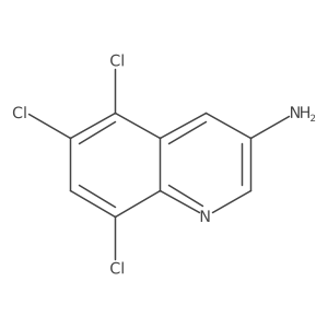 5,6,8-Trichloroquinolin-3-amine Structure