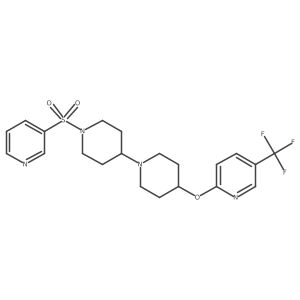 1'-(Pyridine-3-sulfonyl)-4-{[5-(trifluoromethyl)pyridin-2-yl]oxy}-1,4'-bipiperidine Structure