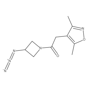 1-(3-Azidoazetidin-1-yl)-2-(3,5-dimethylisoxazol-4-yl)ethan-1-one Structure