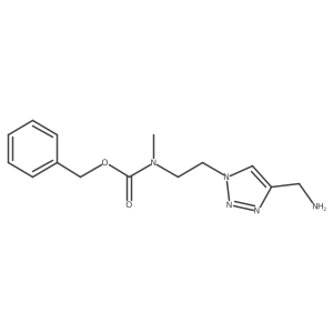 benzyl (2-(4-(aminomethyl)-1H-1,2,3-triazol-1-yl)ethyl)(methyl)carbamate Structure