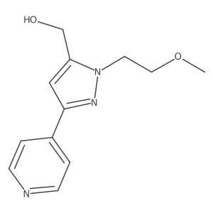 (1-(2-methoxyethyl)-3-(pyridin-4-yl)-1H-pyrazol-5-yl)methanol Structure