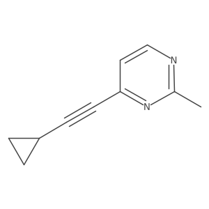 4-(2-Cyclopropylethynyl)-2-methylpyrimidine Structure