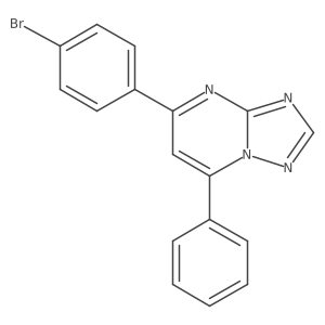 5-(4-Bromophenyl)-7-phenyl-[1,2,4]triazolo[1,5-a]pyrimidine Structure