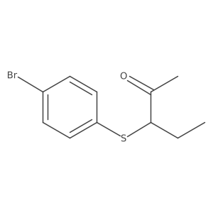 3-[(4-Bromophenyl)sulfanyl]pentan-2-one结构式