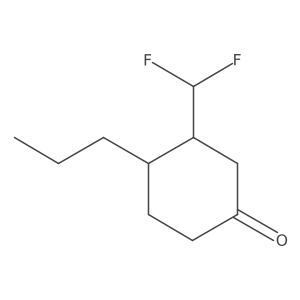3-(Difluoromethyl)-4-propylcyclohexan-1-one结构式
