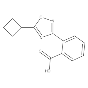 2-(5-Cyclobutyl-1,2,4-oxadiazol-3-yl)benzoic acid结构式