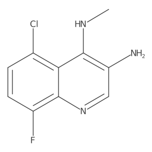 5-chloro-8-fluoro-N4-methylquinoline-3,4-diamine结构式