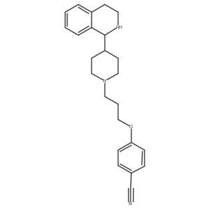 4-[3-[4-(1,2,3,4-Tetrahydro-1-isoquinolinyl)-1-piperidinyl]propoxy]benzonitrile Structure