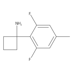 1-(2,6-Difluoro-4-methylphenyl)cyclobutan-1-amine Structure