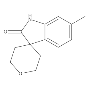 6-Methyl-1H-spiro[indole-3,4'-oxane]-2-one Structure