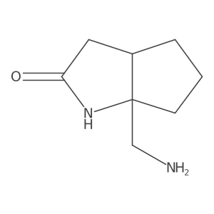 6a-(Aminomethyl)-octahydrocyclopenta[b]pyrrol-2-one结构式