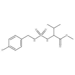 methyl (2S)-2-({[(4-fluorophenyl)methyl]sulfamoyl}amino)-3-methylbutanoate Structure