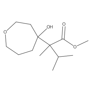 Methyl 2-(4-hydroxyoxepan-4-yl)-2,3-dimethylbutanoate Structure