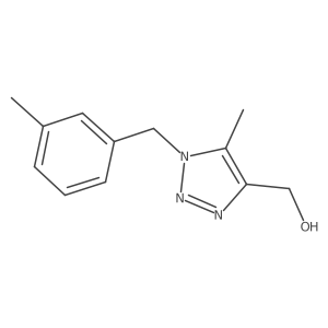 {5-methyl-1-[(3-methylphenyl)methyl]-1H-1,2,3-triazol-4-yl}methanol结构式