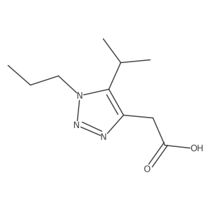 2-[5-(propan-2-yl)-1-propyl-1H-1,2,3-triazol-4-yl]acetic acid Structure