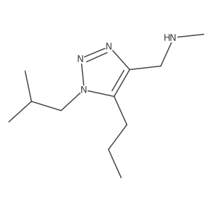 methyl({[1-(2-methylpropyl)-5-propyl-1H-1,2,3-triazol-4-yl]methyl})amine结构式