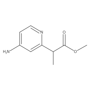 Methyl 2-(4-aminopyridin-2-yl)propanoate结构式