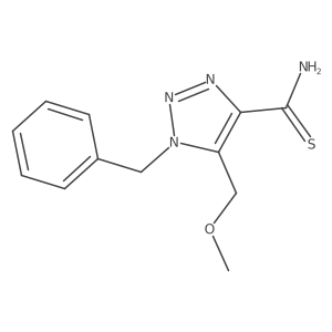 1-benzyl-5-(methoxymethyl)-1H-1,2,3-triazole-4-carbothioamide Structure