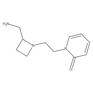 1-{2-[2-(Aminomethyl)azetidin-1-yl]ethyl}-1,2-dihydropyridin-2-one结构式